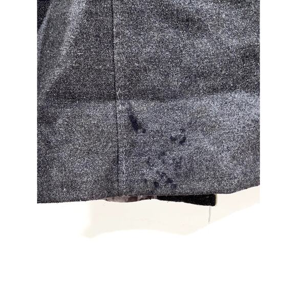 LOLA long gray peacoat trench coat Size S - Picture 9 of 11